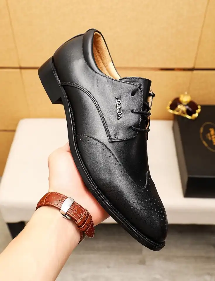 hype Prada Leather Shoes