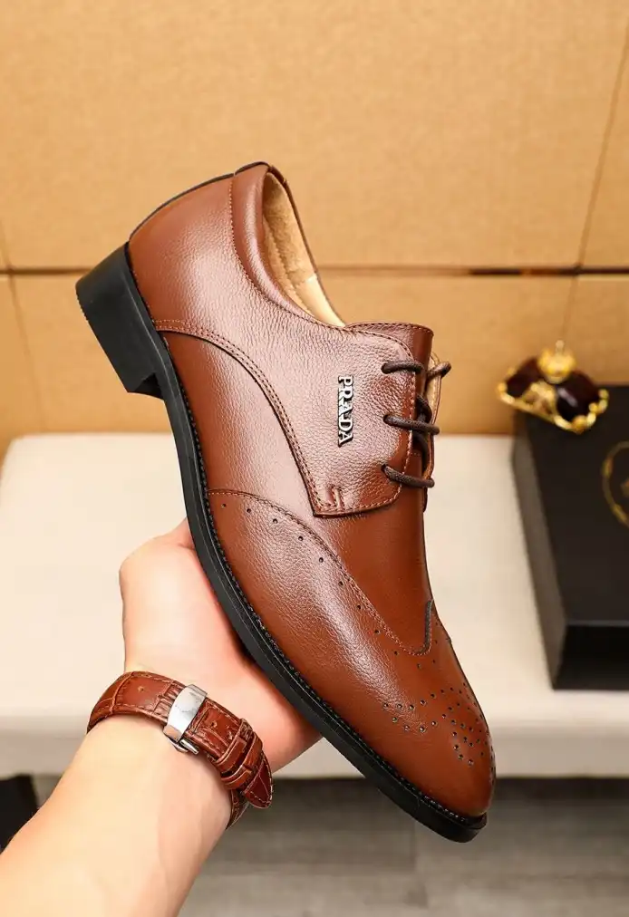 hype Prada Leather Shoes