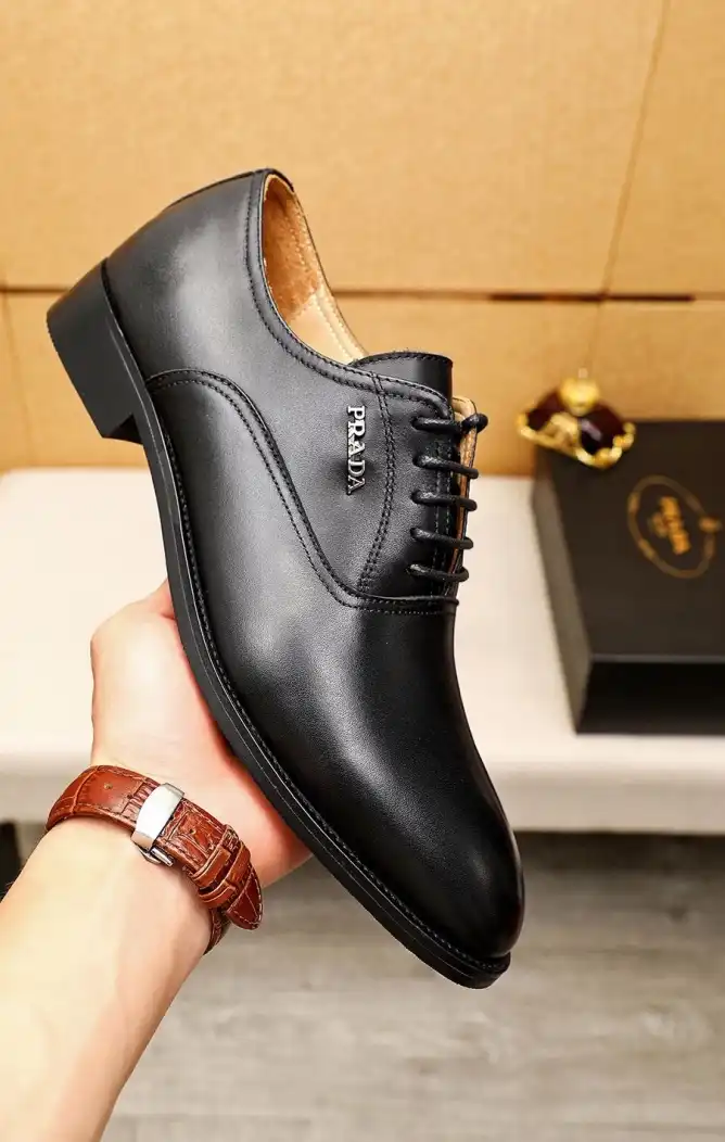 hype Prada Leather Shoes