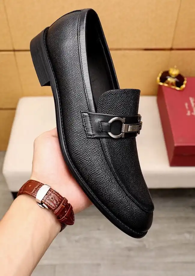 hype Ferragamo Leather Shoes