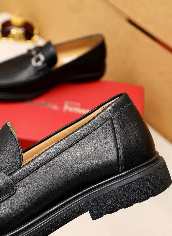 hype Ferragamo Leather Shoes