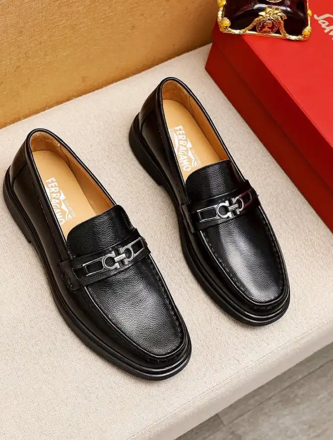 hype Ferragamo Leather Shoes