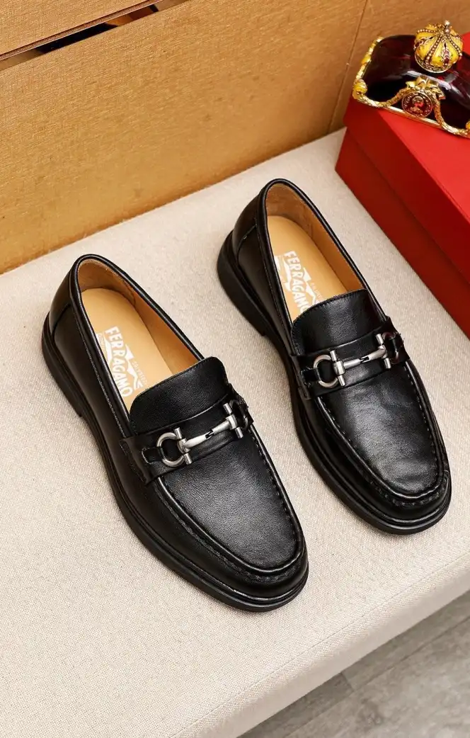 hype Ferragamo Leather Shoes