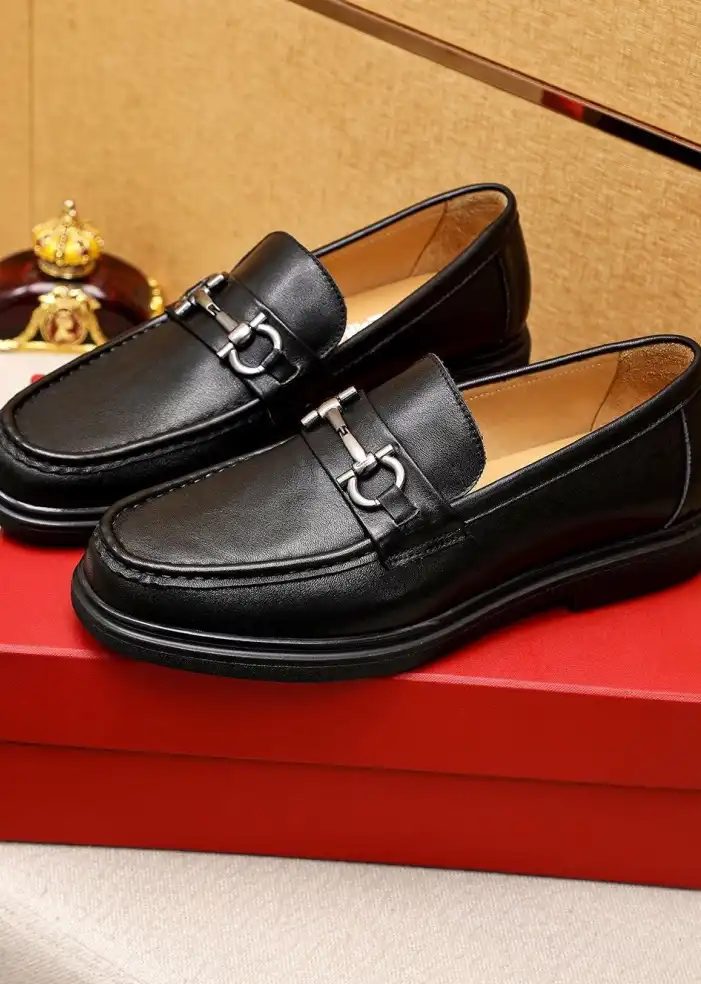 hype Ferragamo Leather Shoes