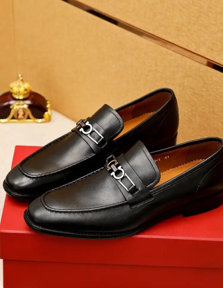 hype Ferragamo Leather Shoes