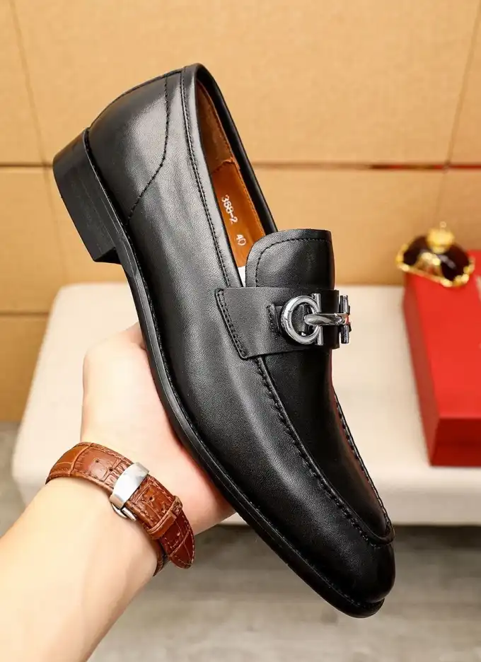 hype Ferragamo Leather Shoes