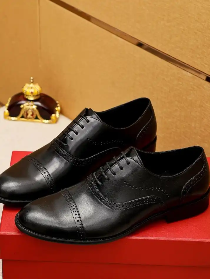 hype Ferragamo Leather Shoes