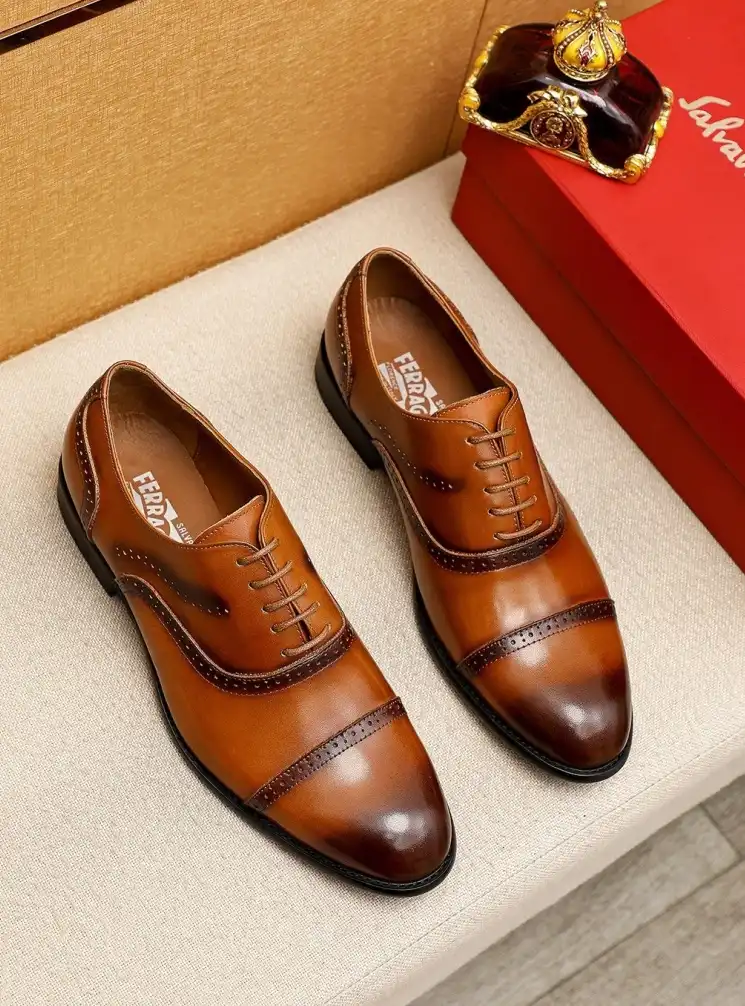 hype Ferragamo Leather Shoes