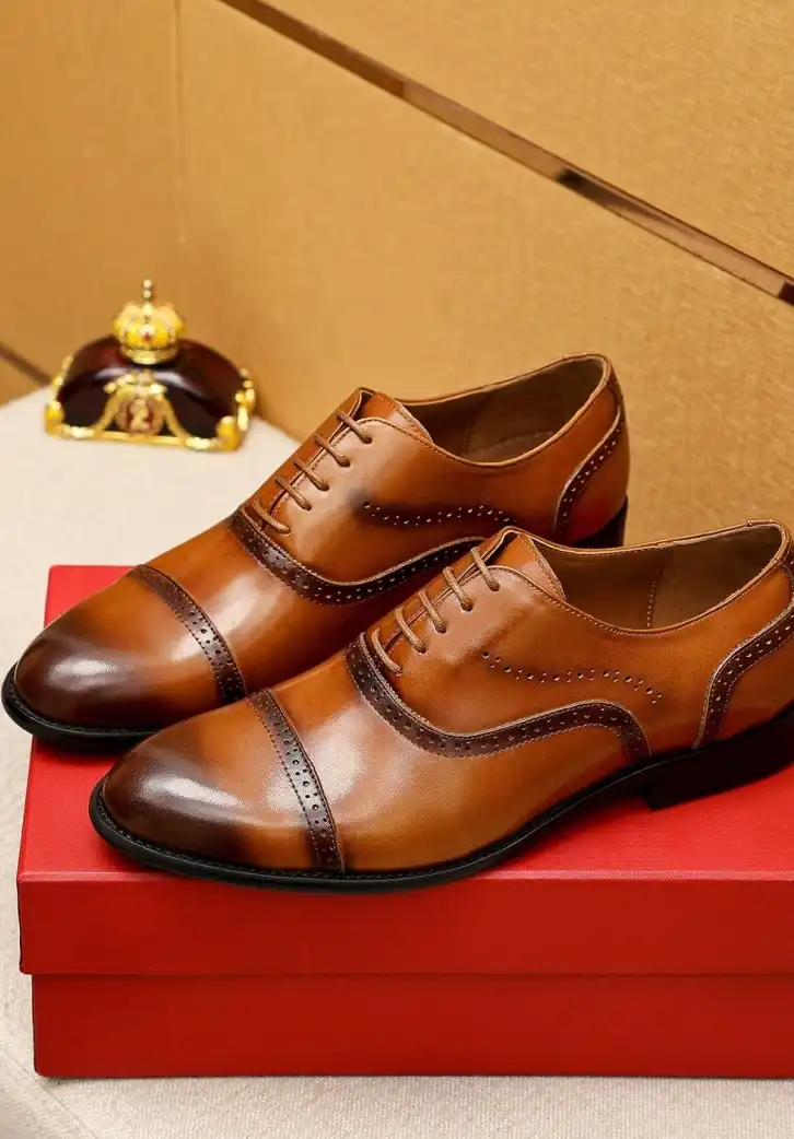 hype Ferragamo Leather Shoes