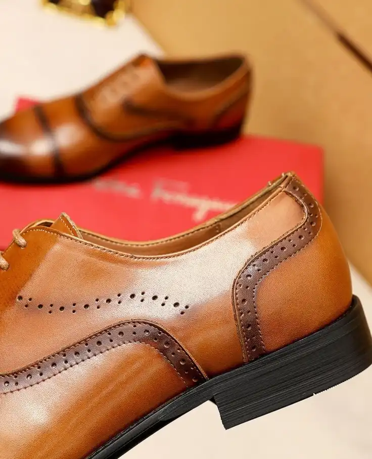 hype Ferragamo Leather Shoes