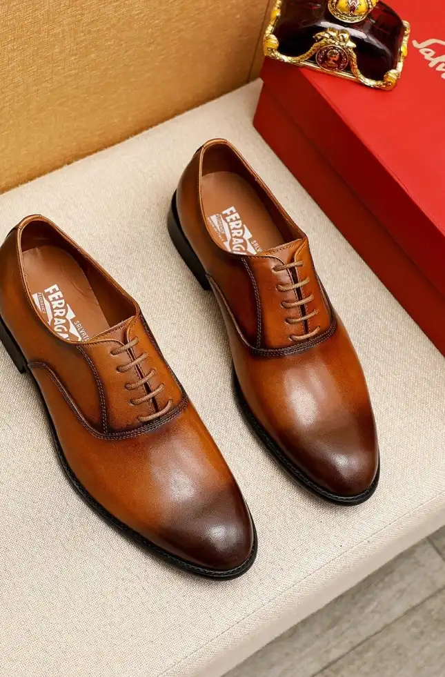 hype Ferragamo Leather Shoes