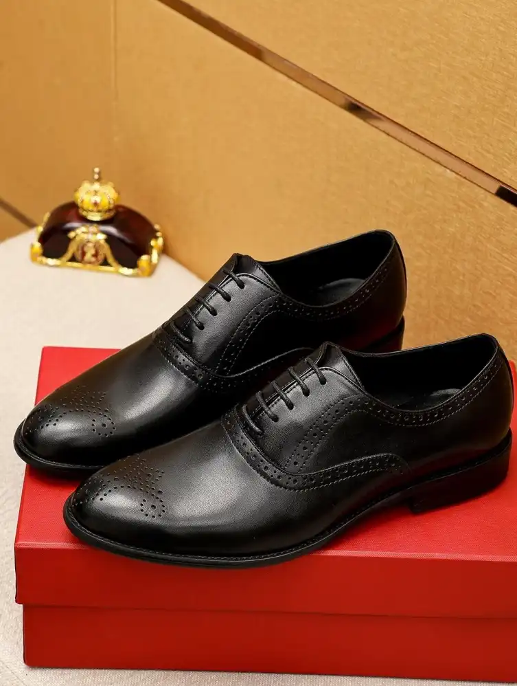 hype Ferragamo Leather Shoes