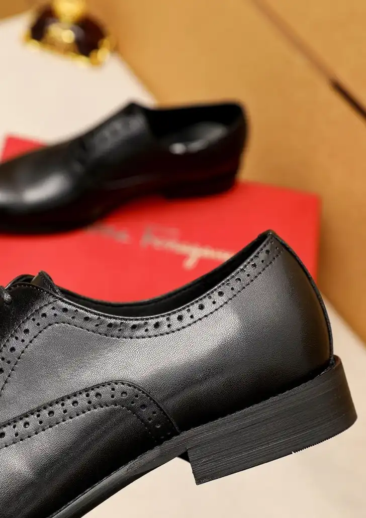 hype Ferragamo Leather Shoes