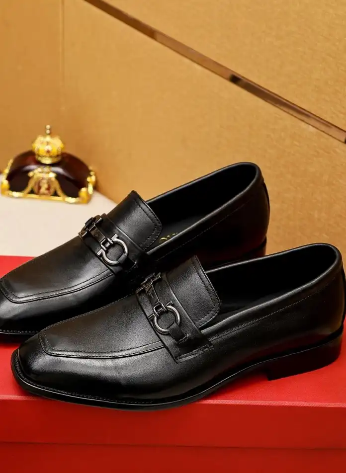 hype Ferragamo Leather Shoes