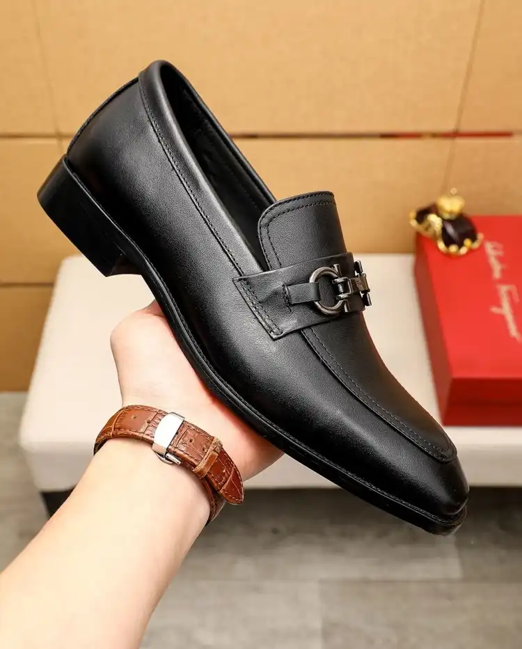 hype Ferragamo Leather Shoes