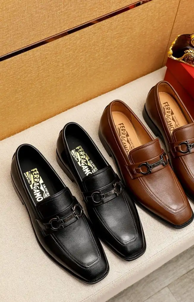 hype Ferragamo Leather Shoes