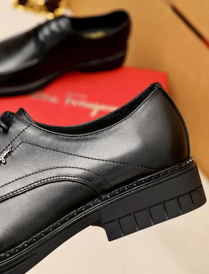 hype Ferragamo Leather Shoes