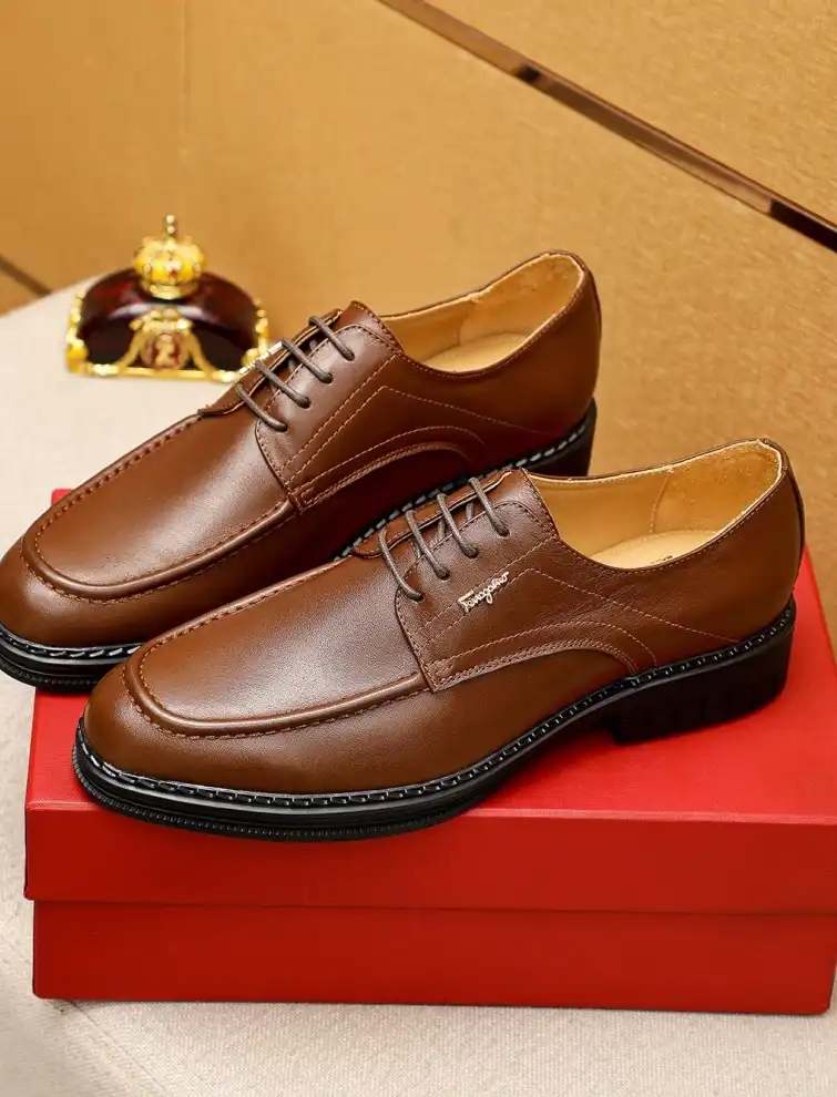 hype Ferragamo Leather Shoes