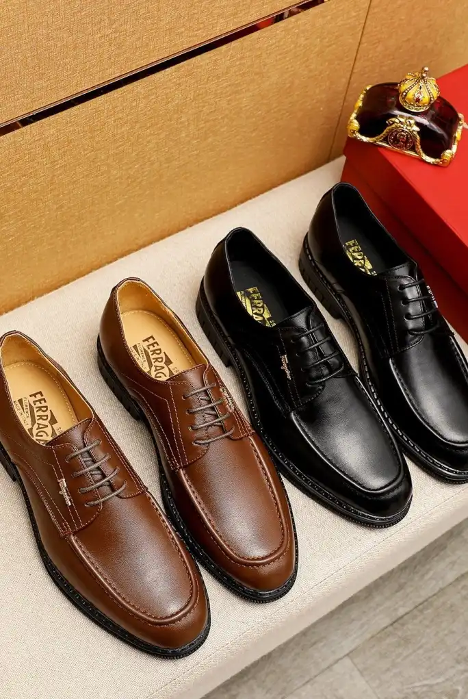 hype Ferragamo Leather Shoes