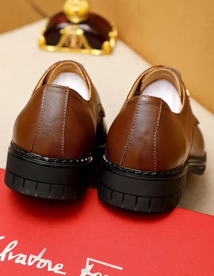 hype Ferragamo Leather Shoes