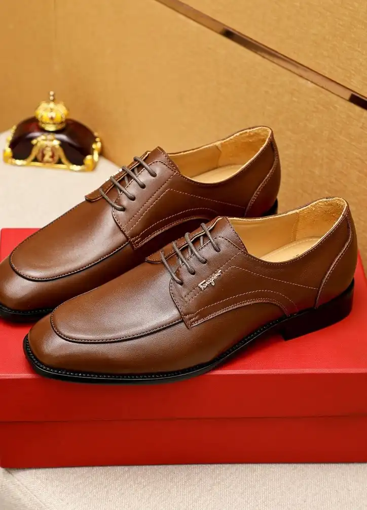 hype Ferragamo Leather Shoes