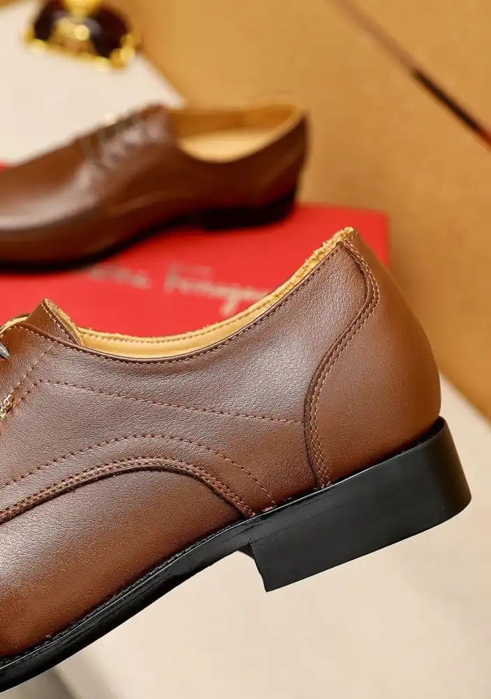 hype Ferragamo Leather Shoes