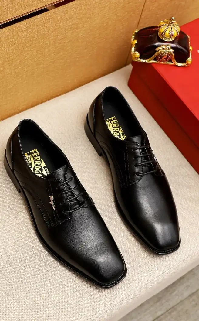 hype Ferragamo Leather Shoes