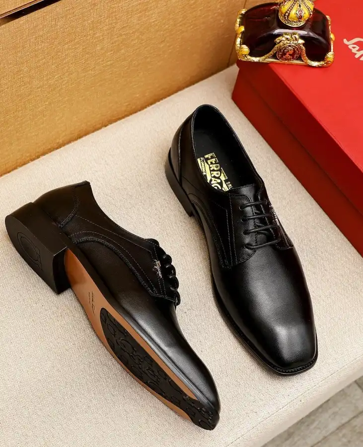 hype Ferragamo Leather Shoes