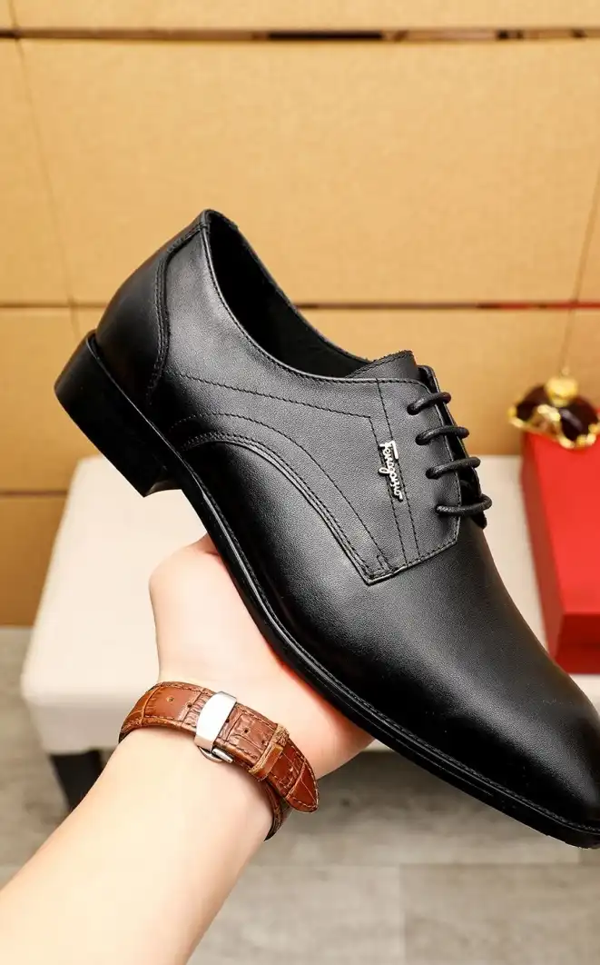 hype Ferragamo Leather Shoes