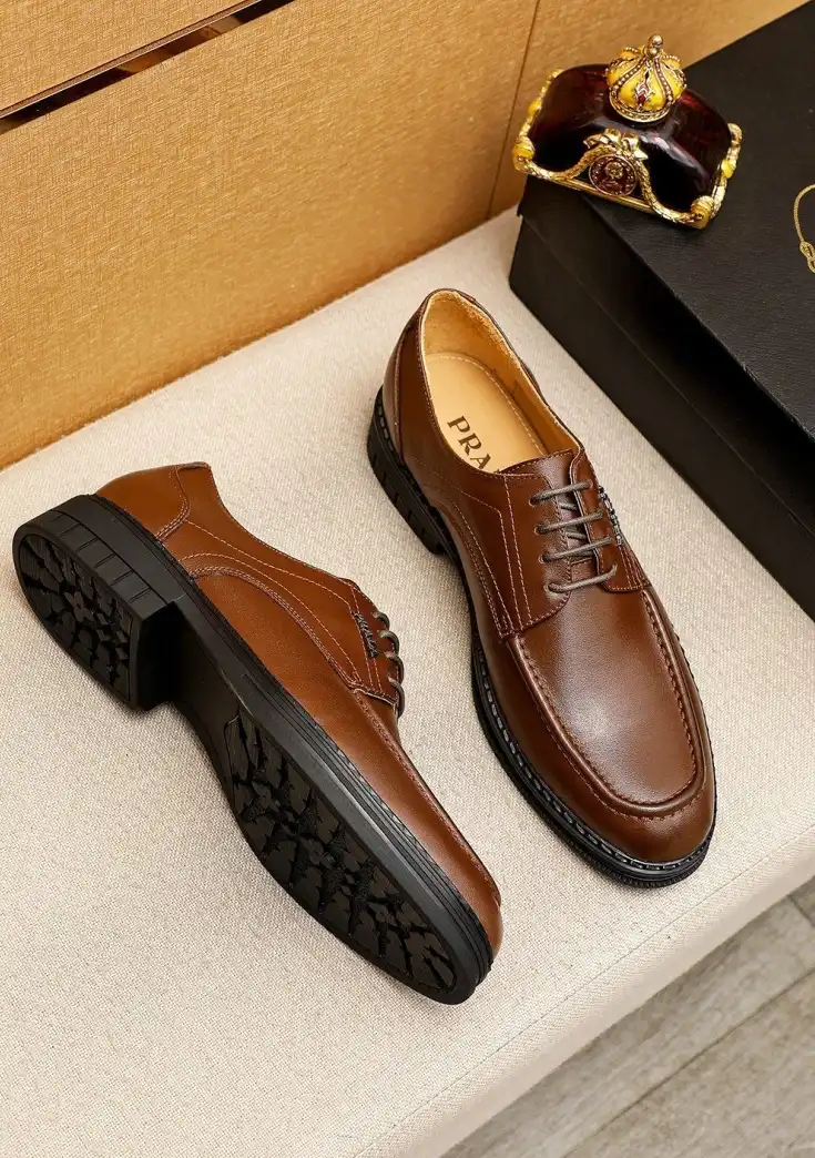 hype Prada Leather Shoes