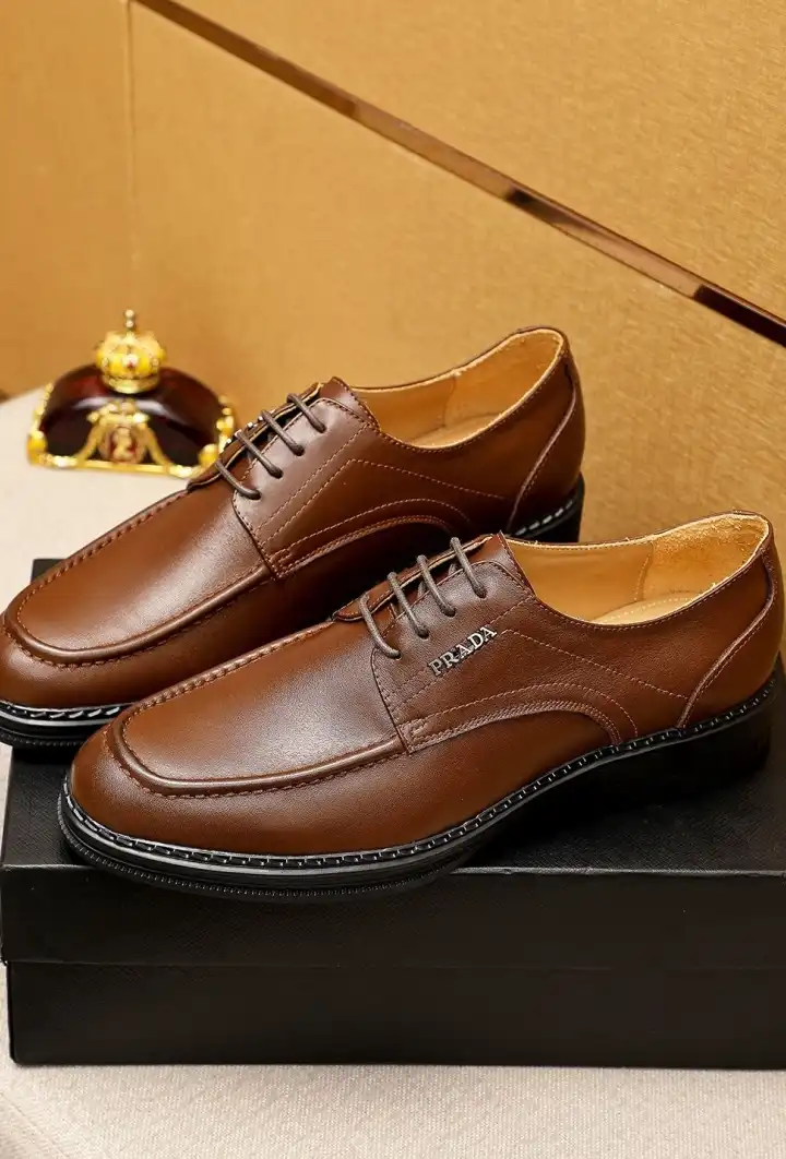 hype Prada Leather Shoes