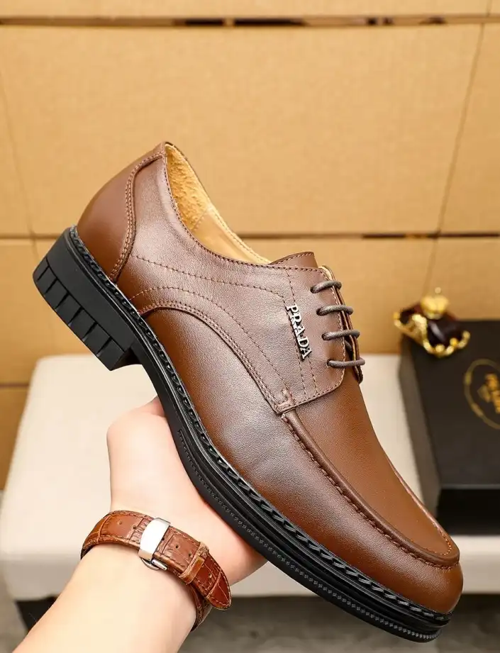 hype Prada Leather Shoes