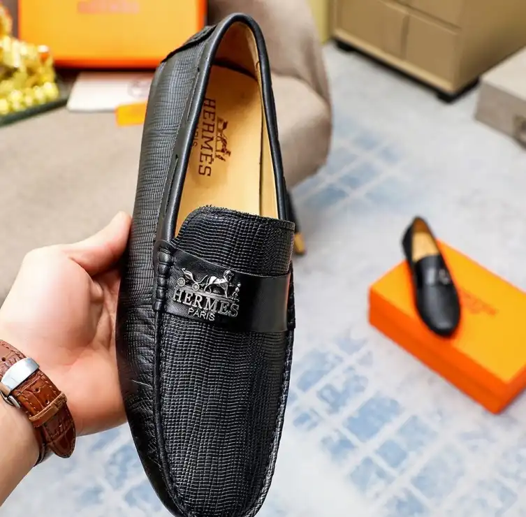 hype Hermes Leather Shoes