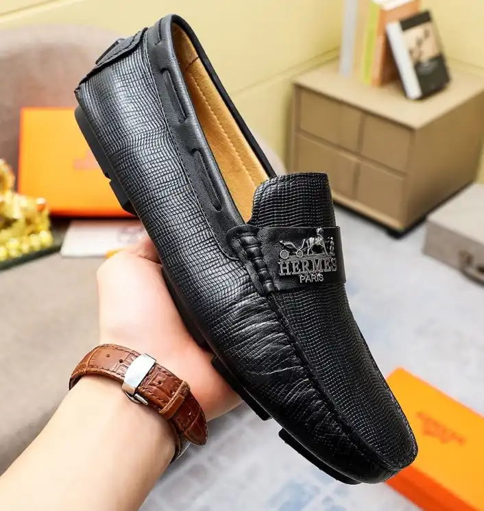 hype Hermes Leather Shoes