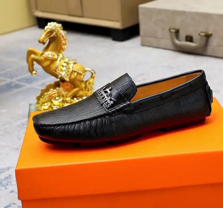 hype Hermes Leather Shoes