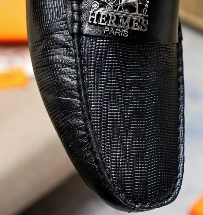 hype Hermes Leather Shoes