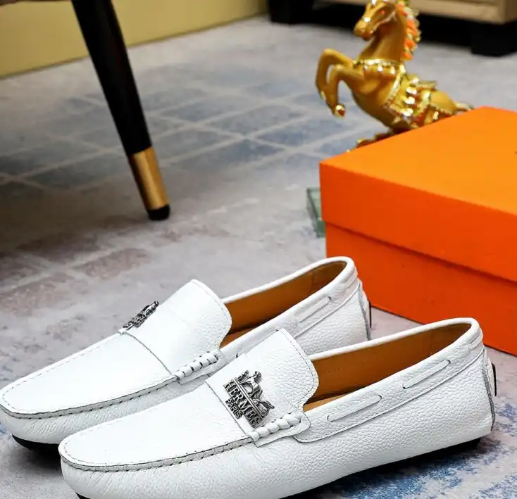 hype Hermes Leather Shoes