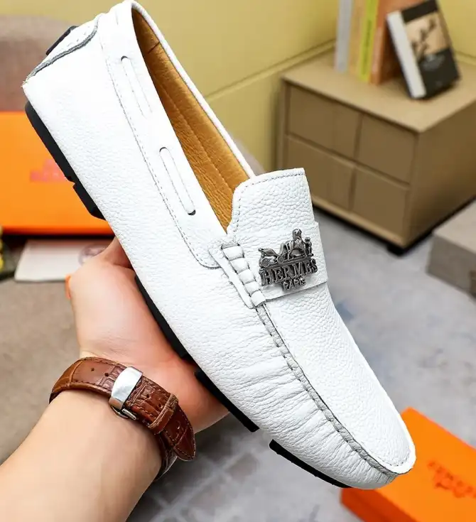 hype Hermes Leather Shoes