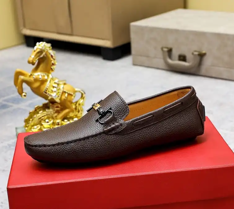 hype Ferragamo Leather Shoes