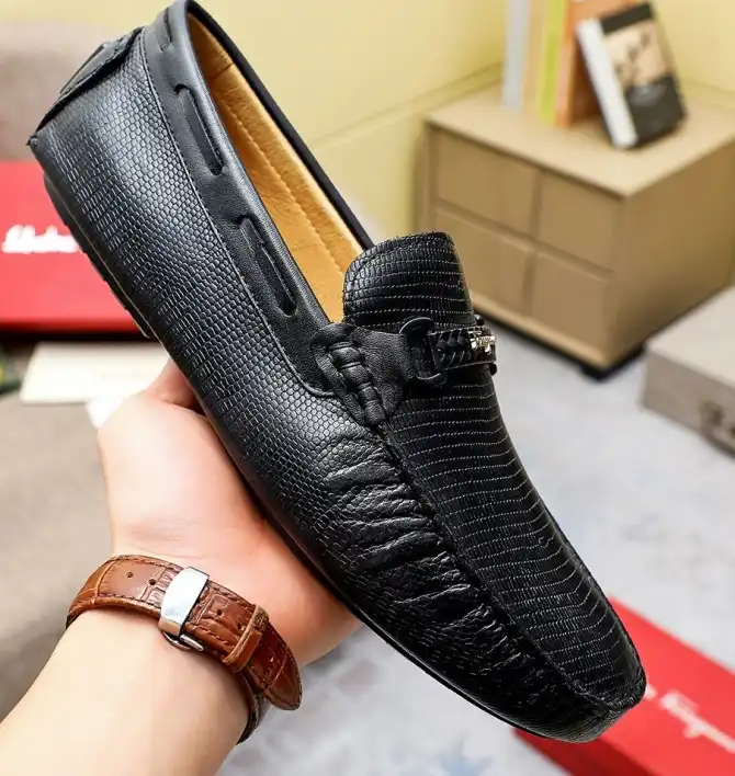 hype Ferragamo Leather Shoes