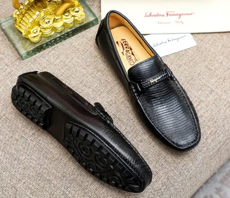 hype Ferragamo Leather Shoes