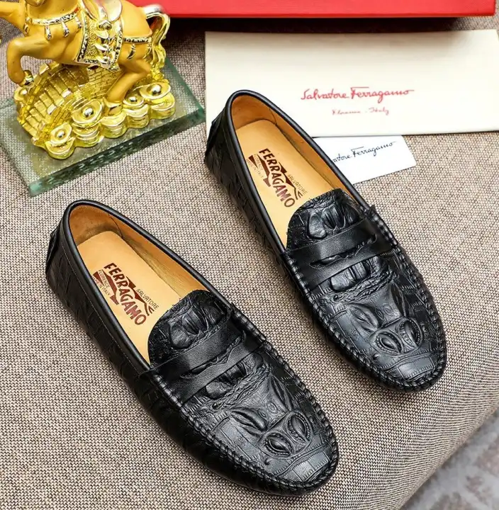 hype Ferragamo Leather Shoes