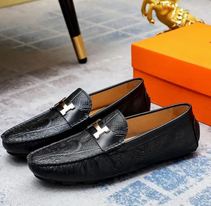 hype Hermes Leather Shoes