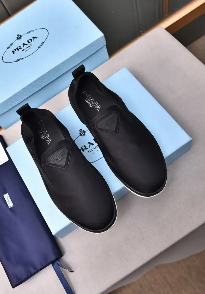 hype Prada Leather Shoes