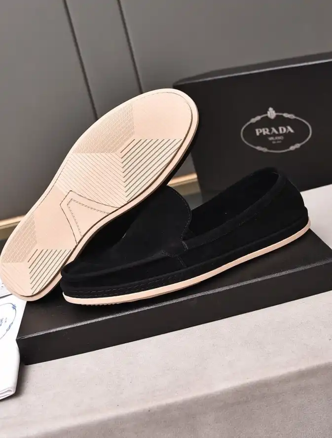 hype Prada Leather Shoes