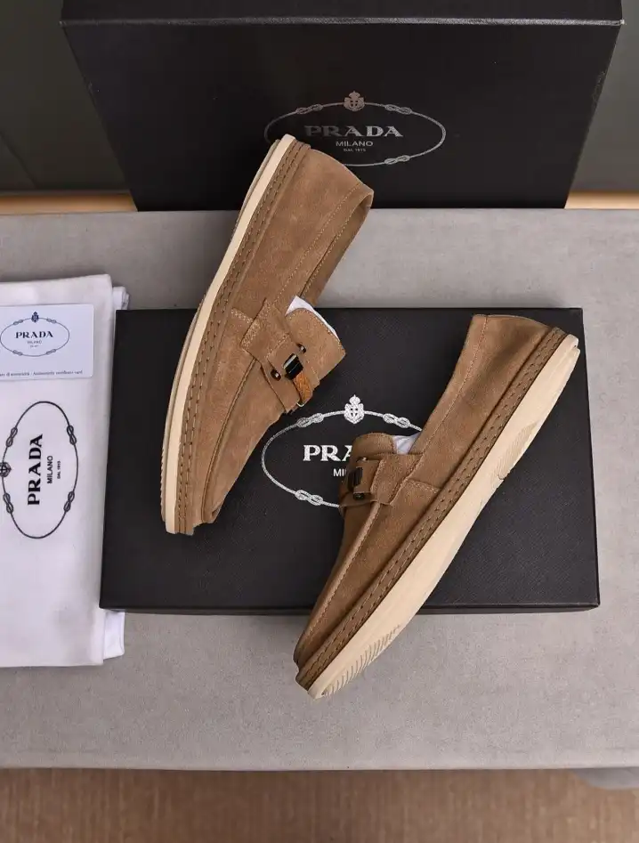 hype Prada Leather Shoes