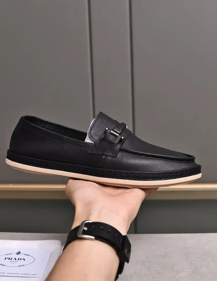 hype Prada Leather Shoes