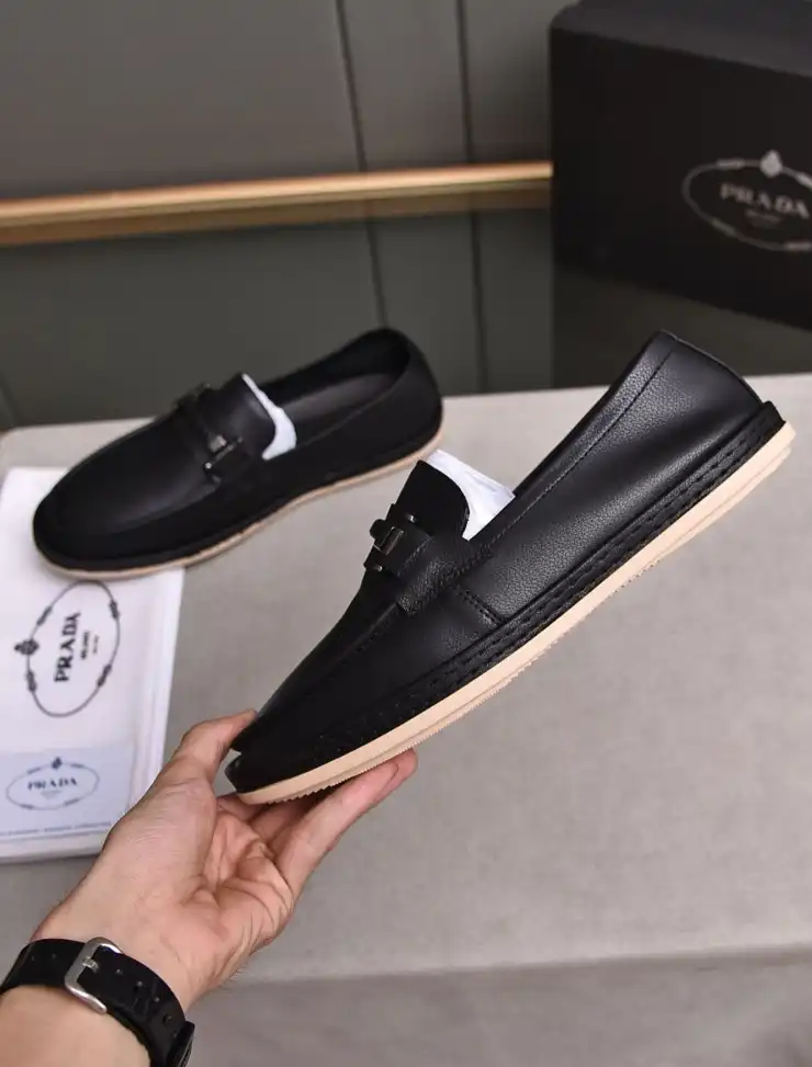 hype Prada Leather Shoes