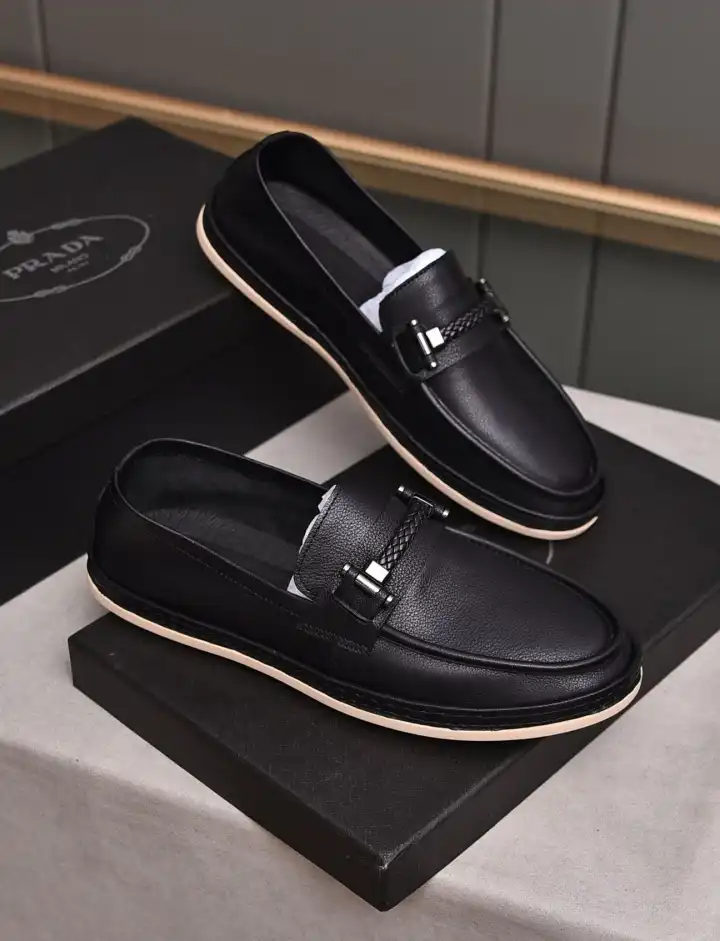 hype Prada Leather Shoes