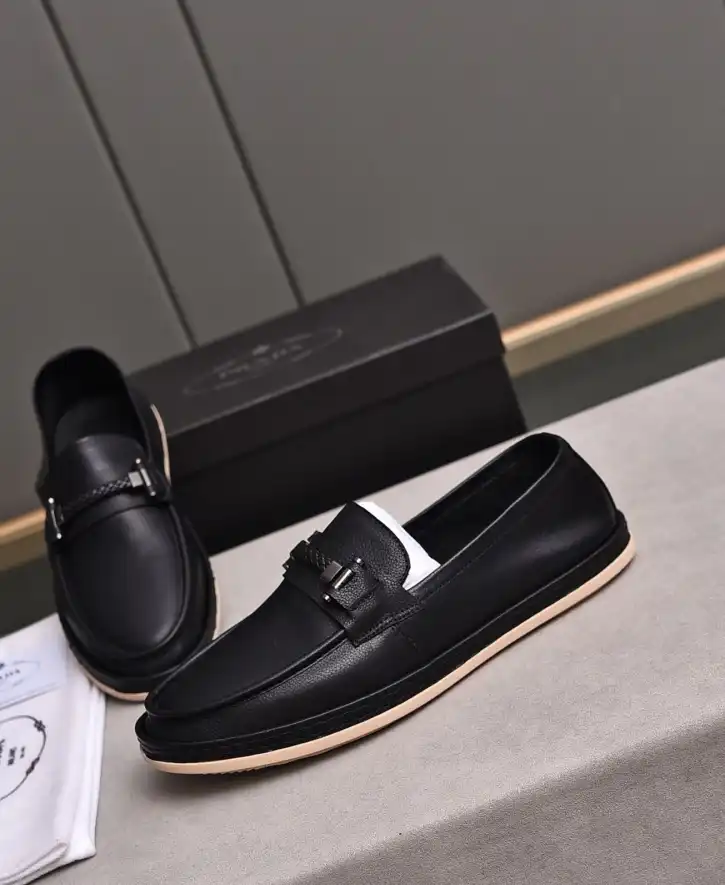 hype Prada Leather Shoes